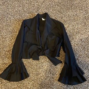 Black Tie Blouse